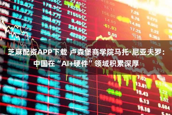 芝麻配资APP下载 卢森堡商学院马托·尼亚夫罗：中国在“AI+硬件”领域积累深厚