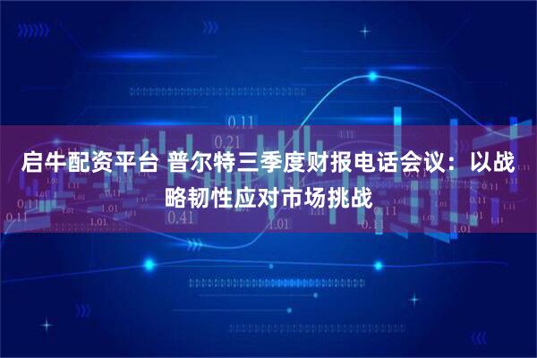 启牛配资平台 普尔特三季度财报电话会议：以战略韧性应对市场挑战