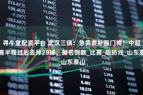 寻牛堂配资平台 武汉三镇：急需要补强门将！中超联赛半程过后丢掉28球，排名倒数_比赛_后防线_山东泰山